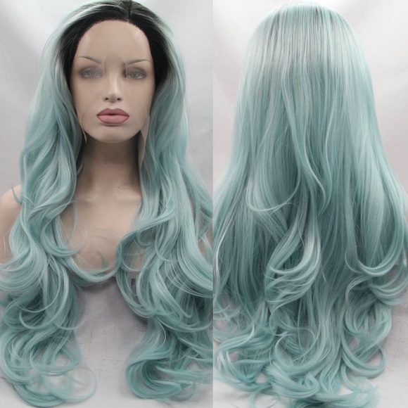 - 22” SEA Blue Ombre LaceFront Wig * NWT*